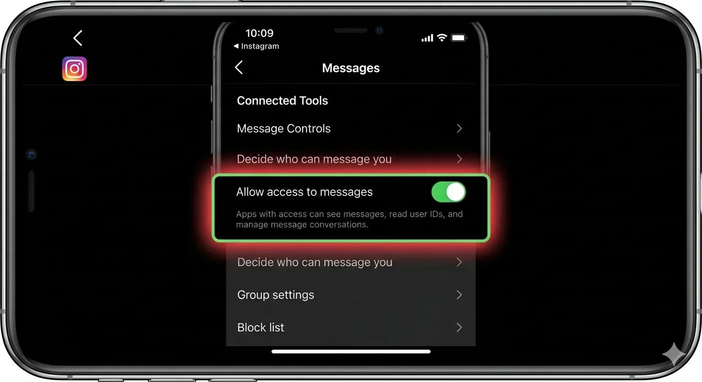 Allow access to messages