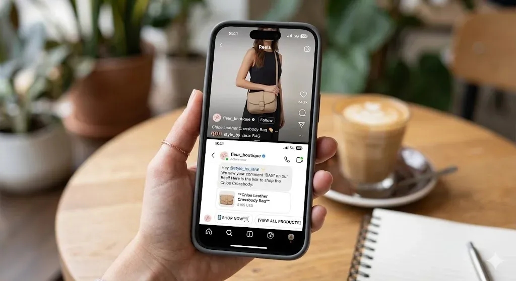 Auto responder for instagram sending an instant product link via DM