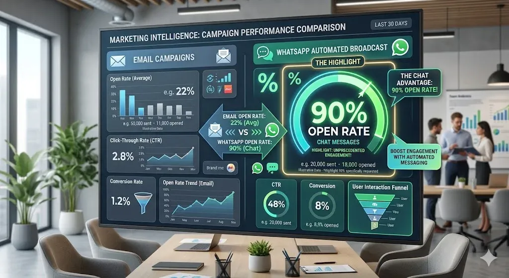 Chatbot app reviews comparing open rates and ROI