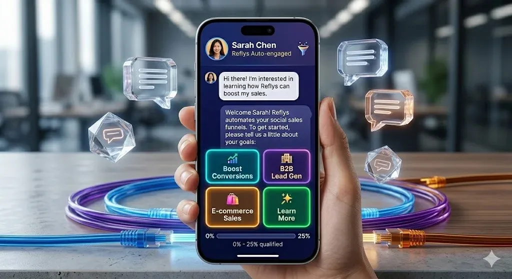 Mobile user interface demonstrating conversion focused chatbot questions examples