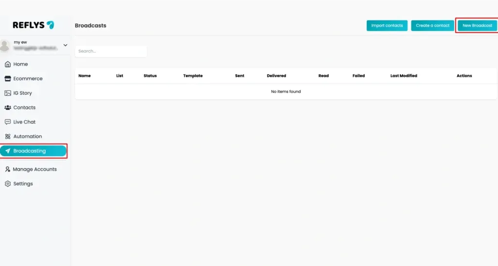 Reflys dashboard image