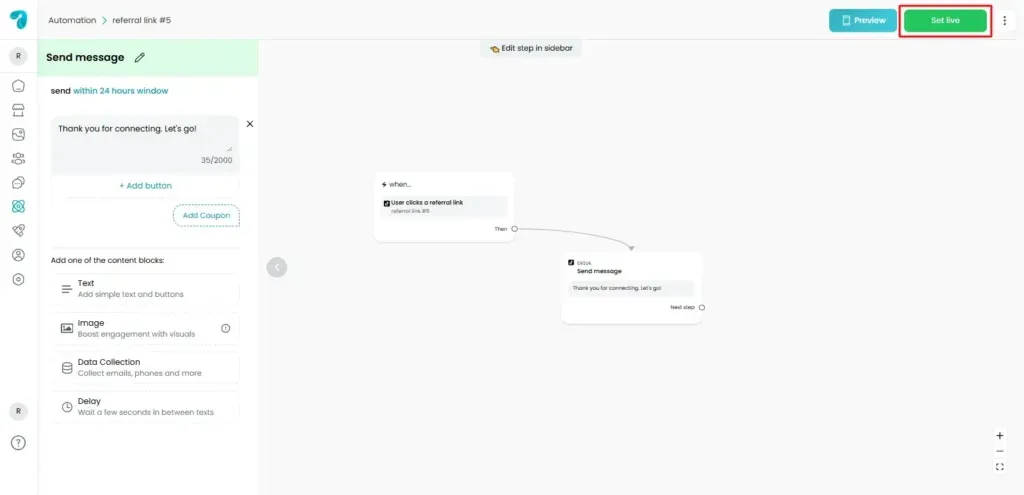 Set TikTok Ref URL Trigger With Reflys