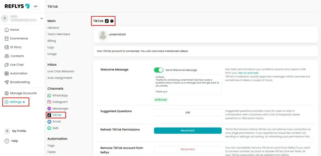 Simple Guide for TikTok Automation in Reflys