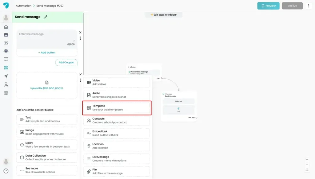 WhatsApp Template Automation