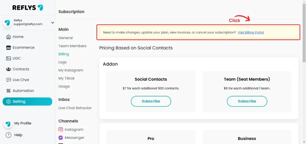 Billing Portal Overview
