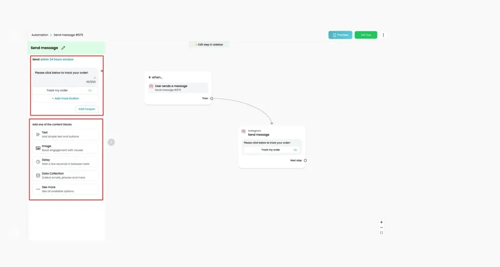 Connect keywords to automation image