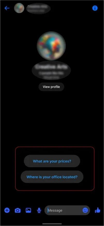 test conversation image
